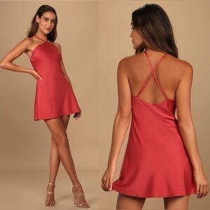 Lulus Rooftop Party Halter Mini Dress